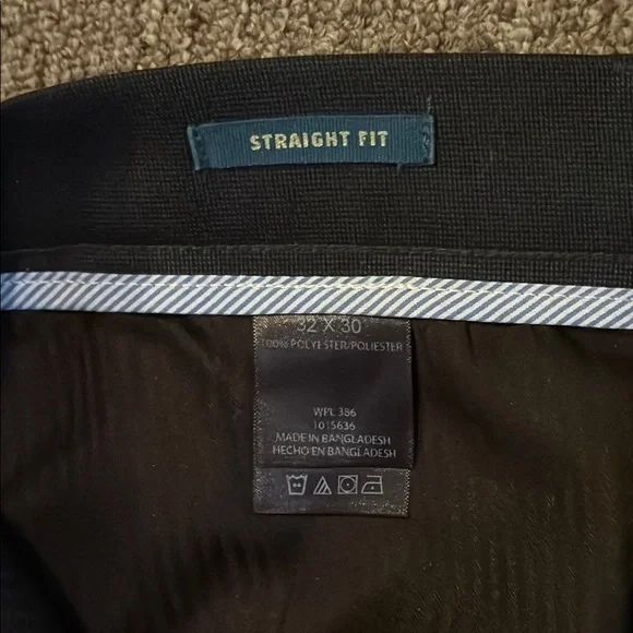 Men’s Haggar Tailored Black Dress Pants - Picture 2 of 5